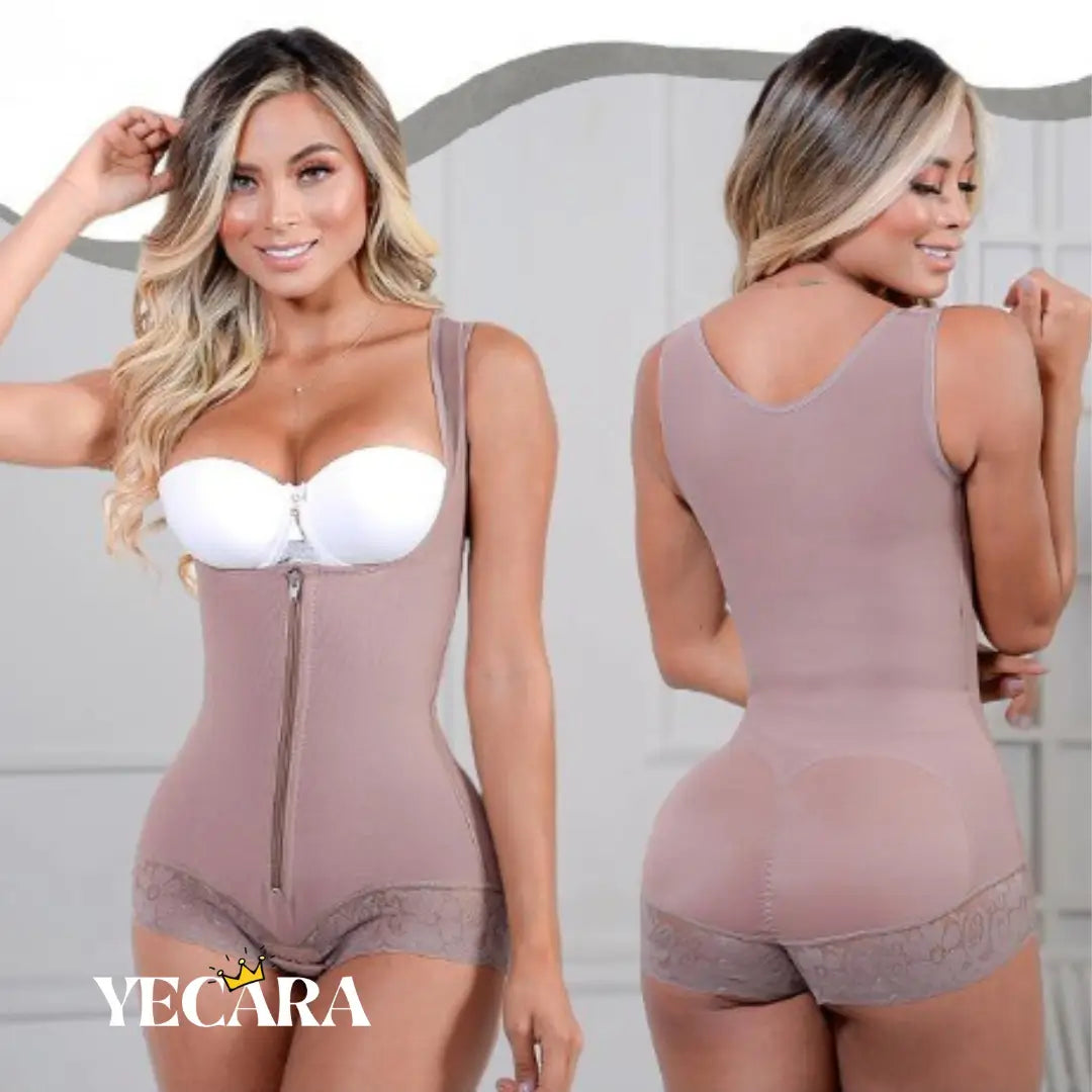 CurvyLux Faja Cachetero Tira Ancha- Alta Compresión.