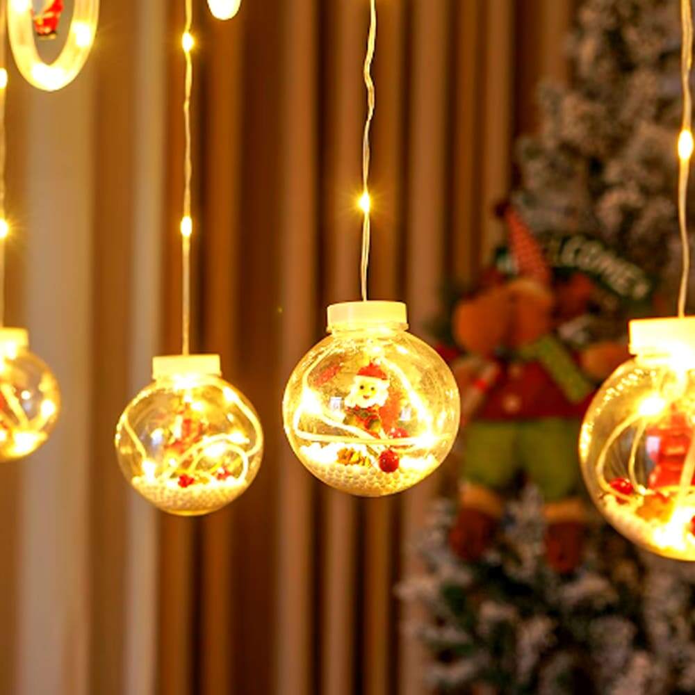 MagicOrbs™ Navideñas: Esferas LED Brillantes PapaNoel 3M