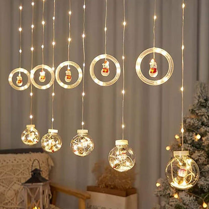 MagicOrbs™ Navideñas: Esferas LED Brillantes PapaNoel 3M