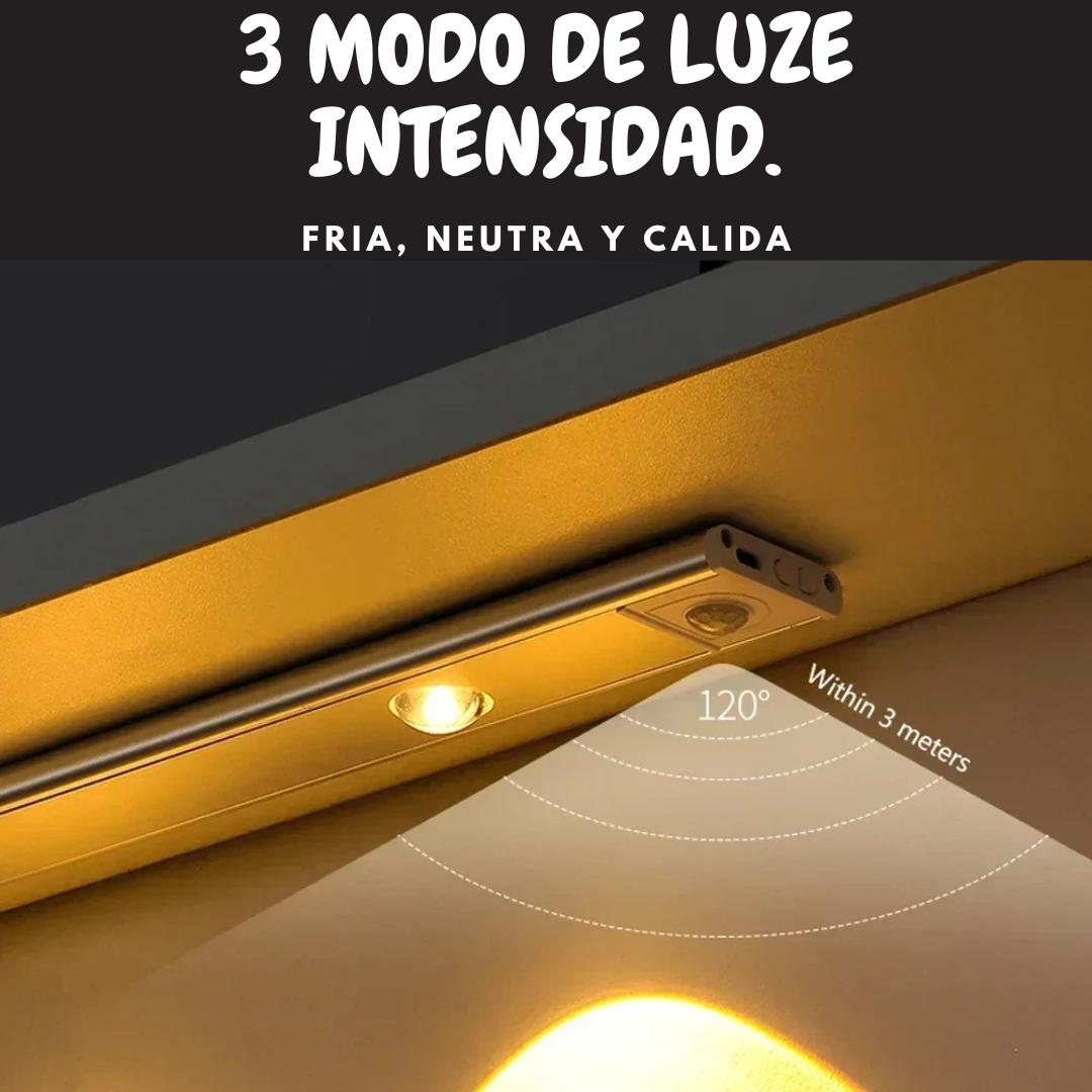 LumiGlow™ – Luz LED Recargable barra Inalámbrica con Sensor de Movimiento - 50cm