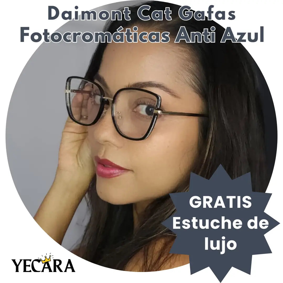 Diamont Cat - Gafas Fotocromaticas Anti Azul -Ojo de Gato