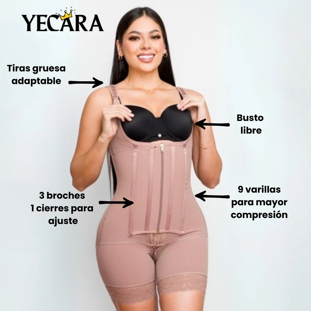 ShapeXtreme™ – Faja Completa Tipo Corset 9 Varillas y Doble Compresión.