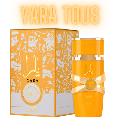 Super Kit Lleva 3 Perfumes Lataffa 100ml:  Yara Rosada + Yara Moi Blanca +Yara Tous Naranja + Obsequio Perfumero