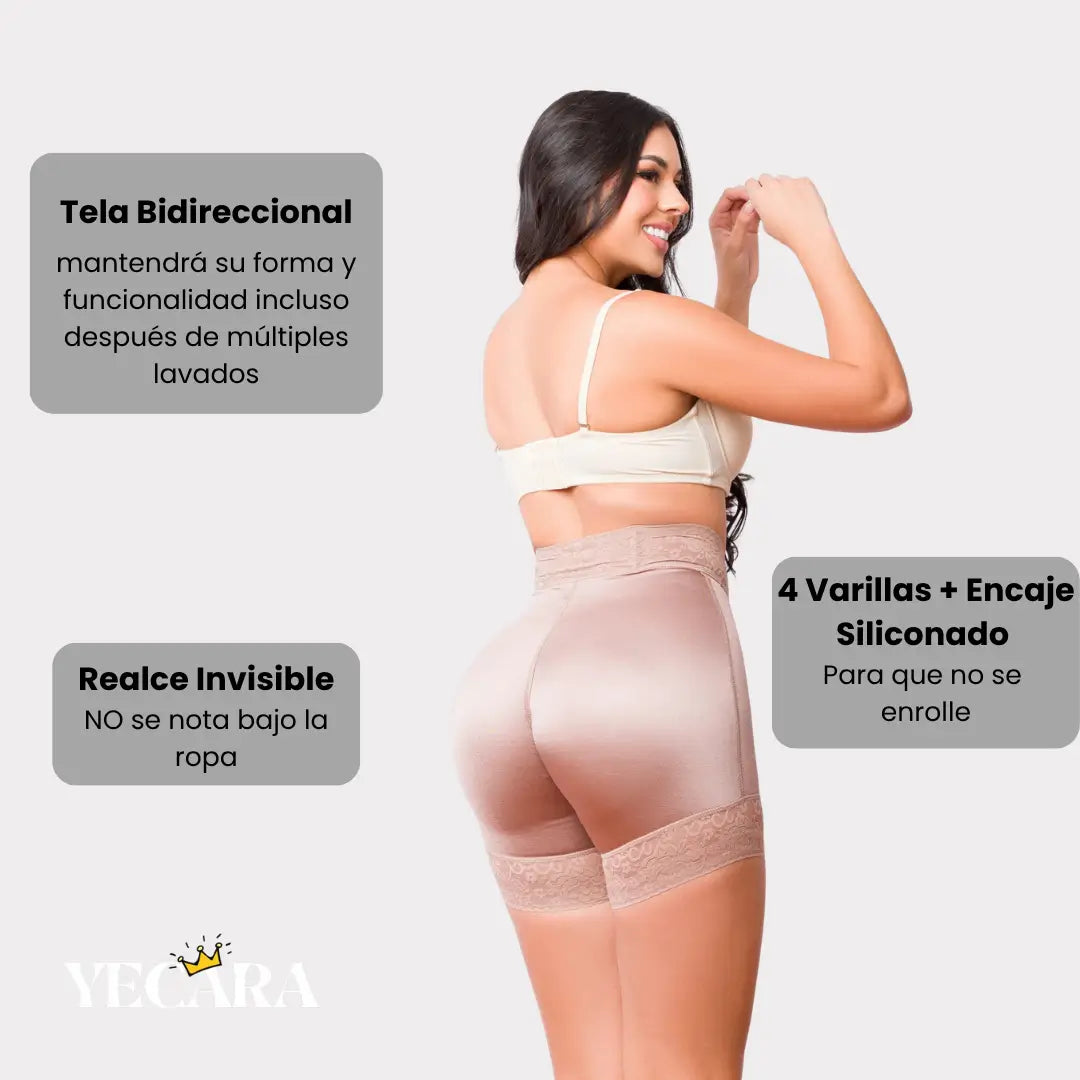CURVÉA™ Short Realce Invisible de Tela Bidireccional