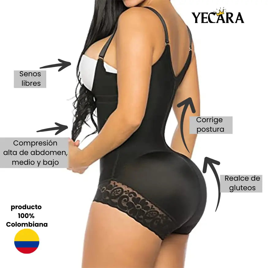 Bodysculpt Corta Tira Delgada - Faja Alta Compresión.