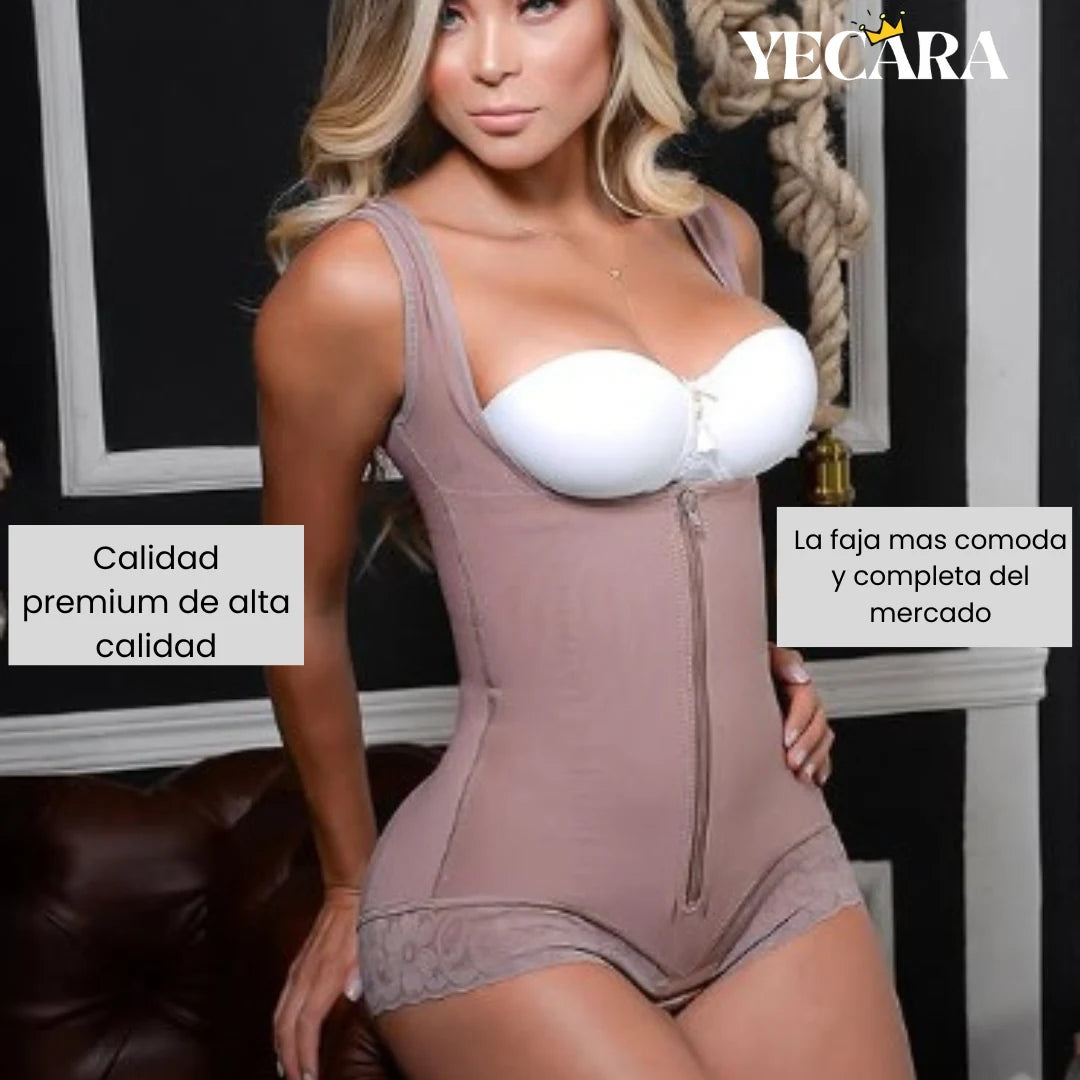 CurvyLux Faja Cachetero Tira Ancha- Alta Compresión.