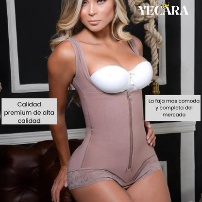 CurvyLux Faja Cachetero Tira Ancha- Alta Compresión.