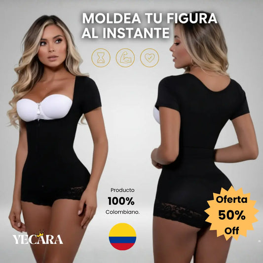 LuxuryCurve™ Faja Cachetero Manga Corta de Alta Compresión