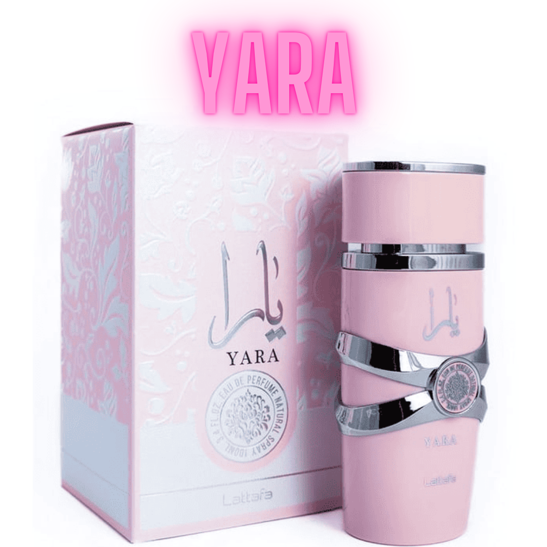 Super Kit Lleva 3 Perfumes Lataffa 100ml:  Yara Rosada + Yara Moi Blanca +Yara Tous Naranja + Obsequio Perfumero