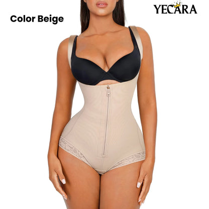 CurvyLux Faja Cachetero Tira Ancha- Alta Compresión.