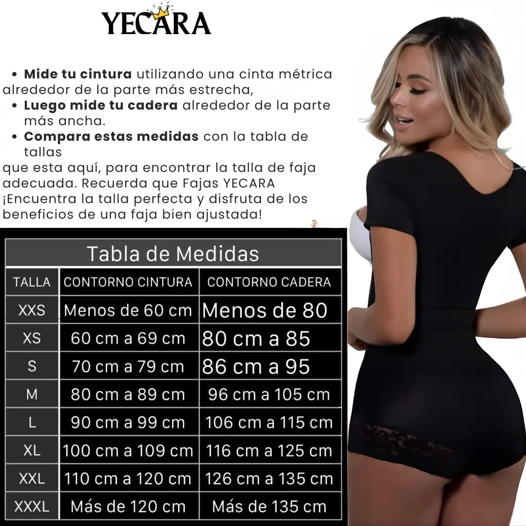 LuxuryCurve™ Faja Cachetero Manga Corta de Alta Compresión