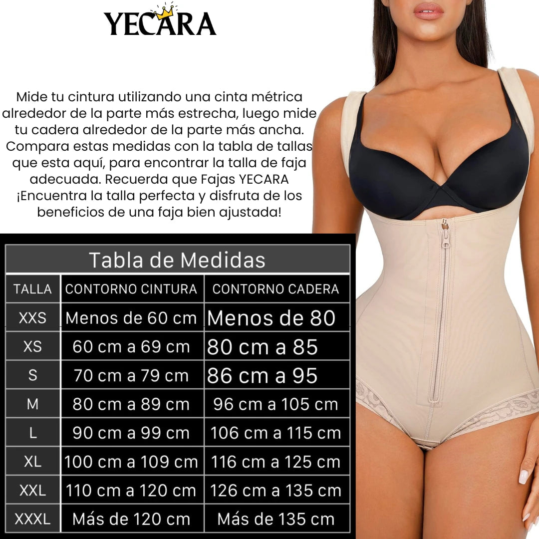 CurvyLux Faja Cachetero Tira Ancha- Alta Compresión.