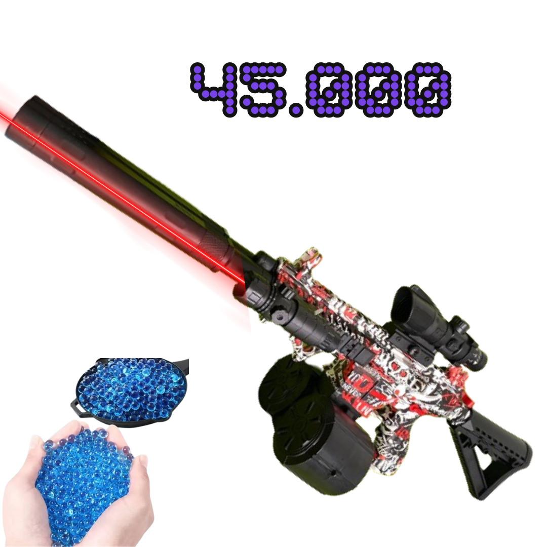 HydroStrike Blaster M416 Pro: Potencia y Precisión Doble Cañón con 45.000 Bolas de Hidrogel