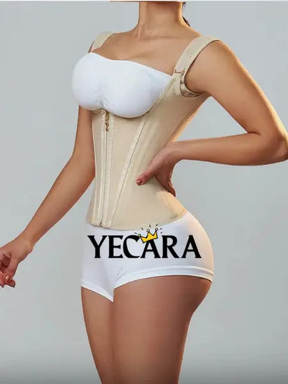 CurvaBella™ Chaleco Extremo tipo corsé con 9 Varillas.