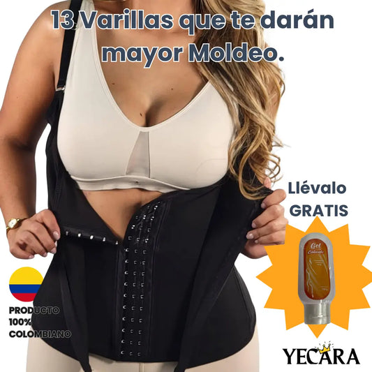 CurviExtrema™ Chaleco Cinturilla Tipo Corsé 13 Varillas.
