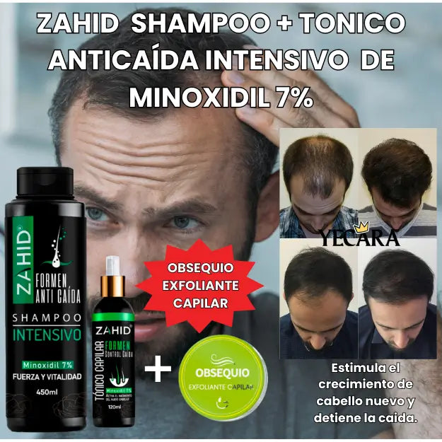 Kit Shampoo y Tonico con Minoxidil 7% + Obsequio